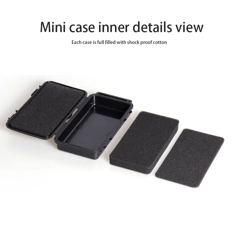 Outdoor Shockproof Waterproof Tool Box Airtight Case EDC Travel Sealed Survival Container Storage Carry Box With Foam Lining Outdoor Shockproof Waterproof Tool Box Airtight Case EDC Travel Sealed Survival Container Storage Carry Box With Foam Lining