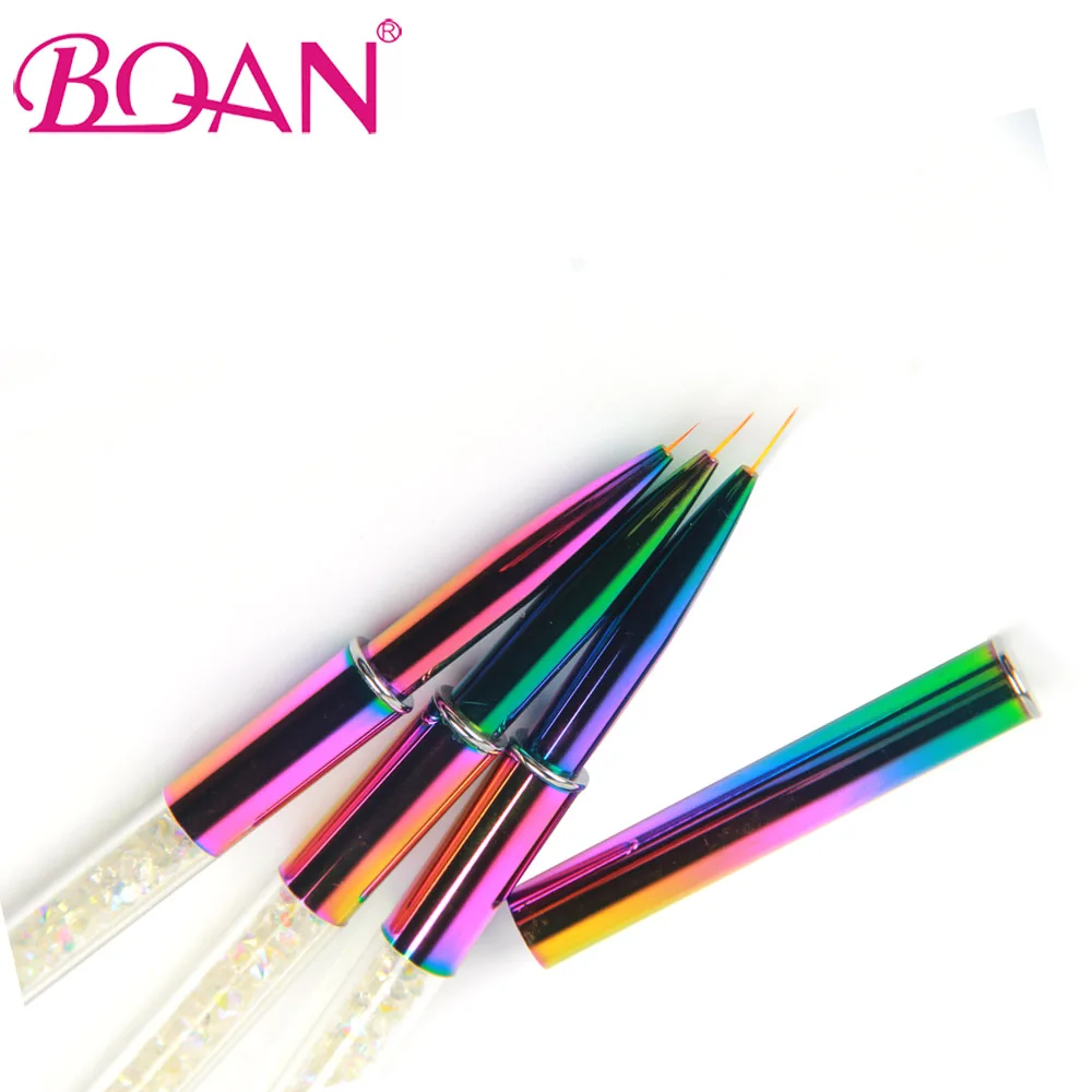 BQAN Nail Art Liner Painting Pen 3D Советы DIY акриловые кисти для УФ-геля Набор для рисования цветок линия сетка французский дизайн Маникюрный Инструмент