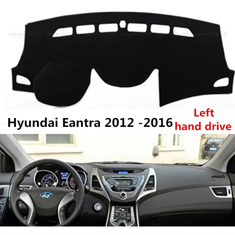 Taijs Causal design Car dashboard cover for Hyundai Elantra 2012 2016