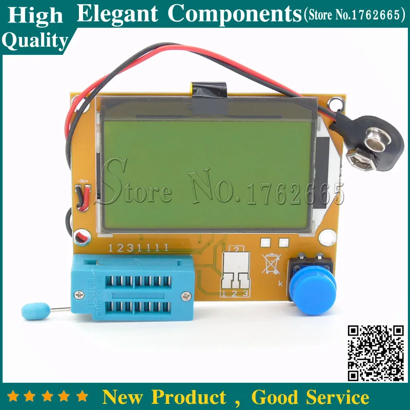 Новинка! Mega328 M328 ESR измеритель LCR-T4 LCR тестер светодиодный транзистор тестер диод триод емкость MOS PNP/NPN электрический измеритель
