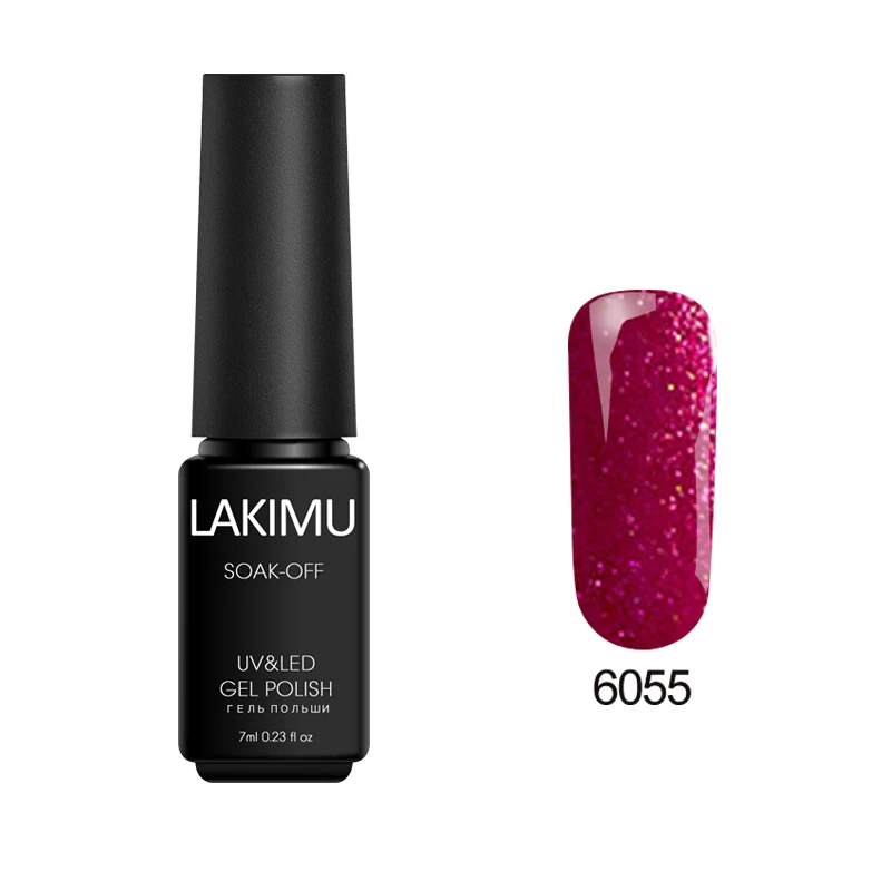 Lakimu один шаг 3 в 1 УФ Гель-лак Профессиональный счастливый цвет УФ гель лак для ногтей замачиваемый гель лак праймер для ногтей - Цвет: 6055