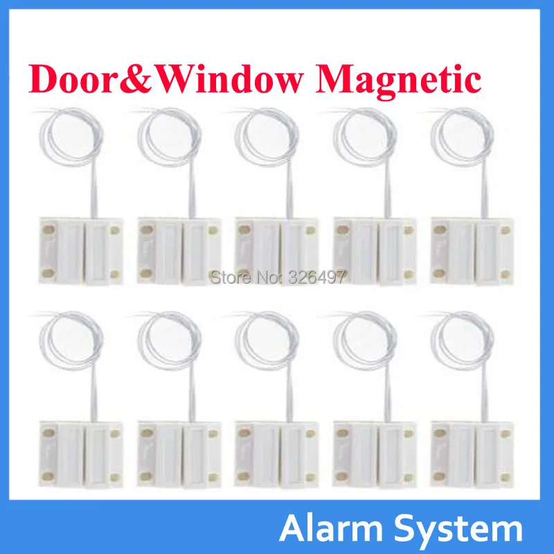 

10pcs /lot Door Window Contacts Security Magnetic Reed Spring Switch Alarm Normal close Style Screws
