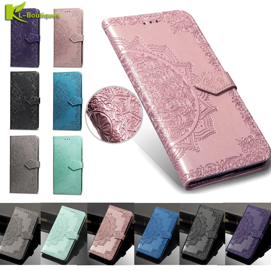 

For Huawei P30 Lite Case on For Fundas Huawei P30Lite P30 P20 Lite Pro Cover Case 3D Mandala Coque Flip Leather Phone Cases Etui