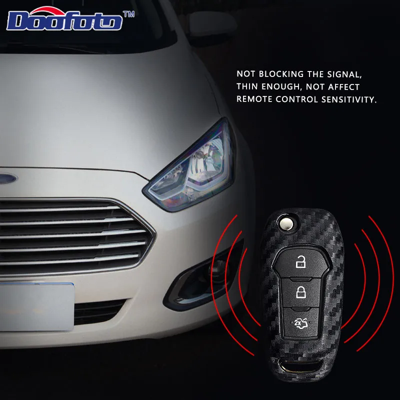 Doofoto автомобильное украшение чехлы для автомобильных ключей чехол Ford Focus 2 3 Mk2 Mk3