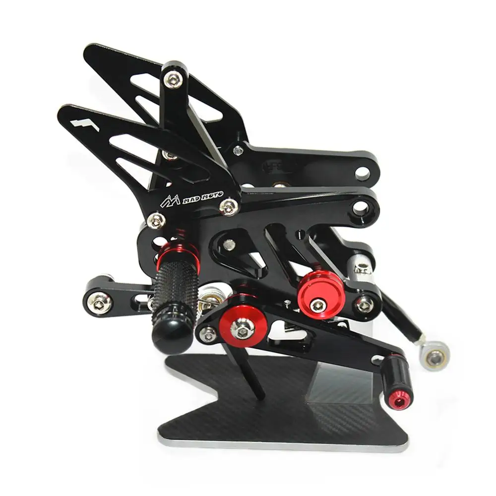 

For Aprilia RSV4 FACTORY APRC ABS 2013 2014 2015 2016 CNC Adjustable Footrests Foot Pegs Rider Rearsets Foot Rest Pedal
