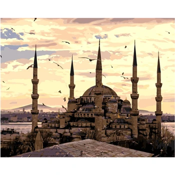 

Turkey Istanbul Hand Made Paint High Quality Canvas Beautiful Painting By Numbers Surprise Gift Great Accomplishment