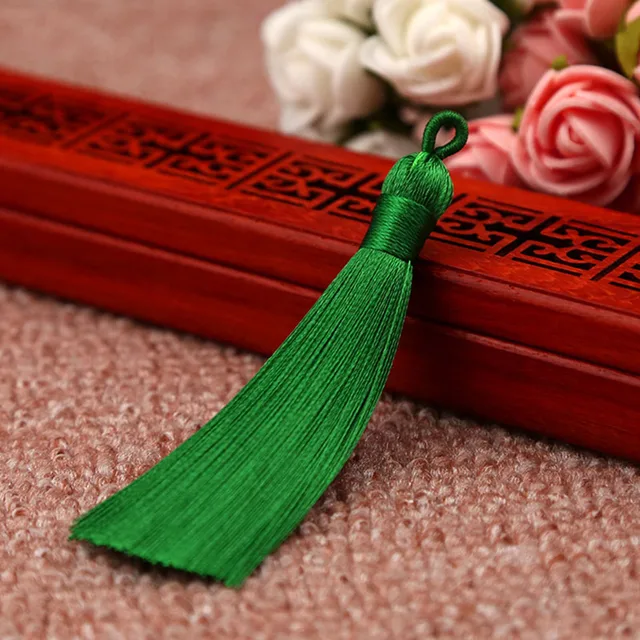 10 Pieces 8cm Silk Tassels - DIY Earring & Jewelry Making Supplies In Multiple Colors - View #3