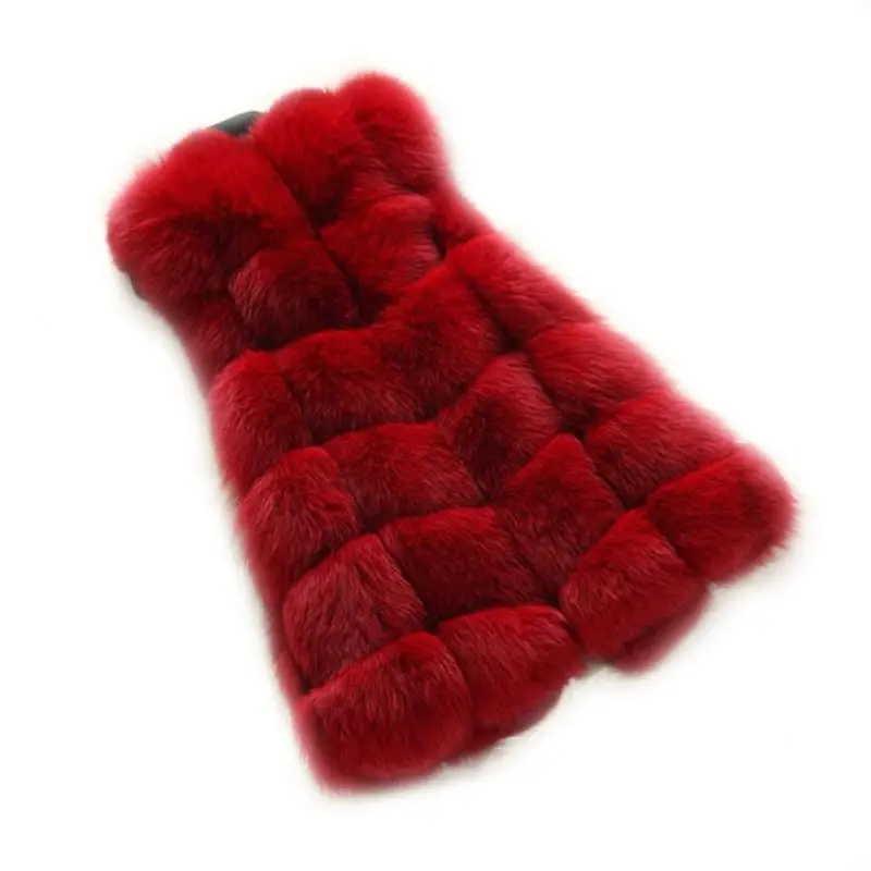 Ouvrir Avec Fausse Mince Femmes marine Bordure Naturelle Hiver Bleu brown Chaud vert En Sexy Lady Taille Épais Fourrure Manches Point La Rouge Cardigan 2018 Couleur Plus EH9YIWD2
