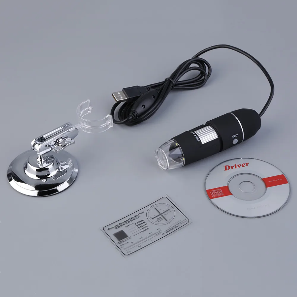 Magnifier 50X500X Magnification Measure Practical Electronics 2MP USB