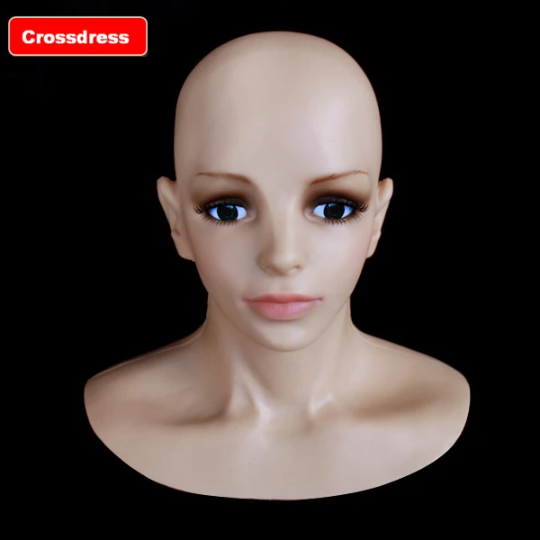 

SF-16 realistic female silicone masks for crossdresser realistic silicone masks in party femask halloween masks free shipping