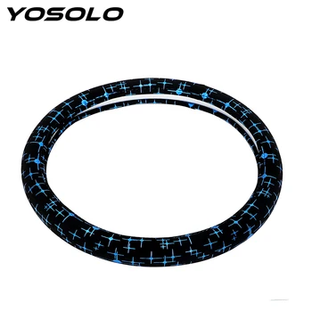 

YOSOLO Artificial Leather DIY Anti-Slip 1PC Steering Wheel Cover 4 Colors Car-covers Car Accessories