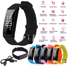 Новейший смарт-браслет X9 фитнес-монитор сердечного ритма браслет кровяного давления Шагомер Смарт-часы для Android IOS