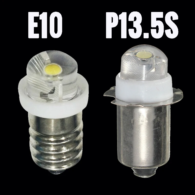 Ymiko LED Flashlight Bulb 5W 6-24V P13.5S Replacement Part High Power LED Emergency Work Light Lamp Flashlight Replacement Bulb Torches