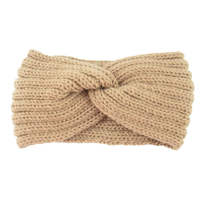 pearl hair clip New Knitted Knot Cross Headband for Women Autumn Winter Girls Hair Accessories Headwear Elastic Hair Band Hair Accessories hair bows for women Hair Accessories