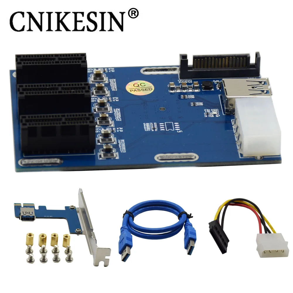 Buy CNKESIN NEW PCIe 1 to 3 PCI express 1X slots Riser