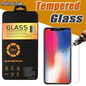 

100pcs 2.5D Tempered Glass Screen Protector For iPhone 11 Pro Max XS XR X 8 7 6 6S Plus 5 5S SE 9H Arc Edge Clear Film With Box
