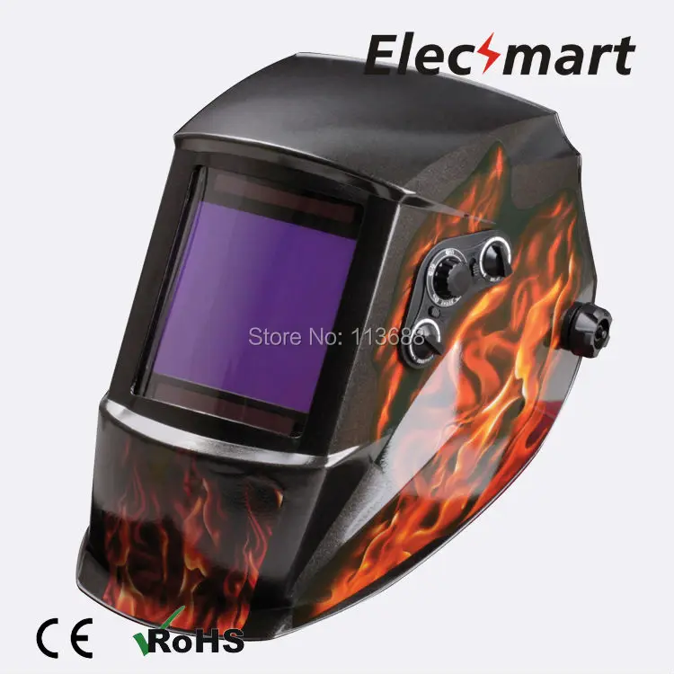 Fire type auto darkening welding helmet TIG MIG MMA electric welding