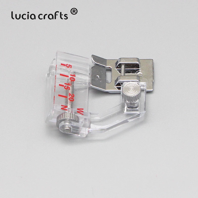 

Lucia crafts 1 piece 4*4.4cm Multifunction Household Presser Foot Can Be Adjusted Freely Hemming Bag Cloth Press Foot 089111