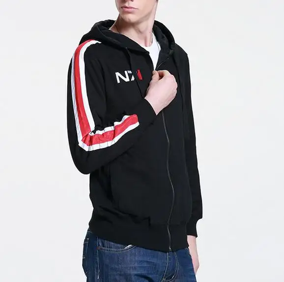 Крутая игра Mass Effect 3 N7 хлопок Blende косплей костюм кофта с капюшоном Куртка Новинка