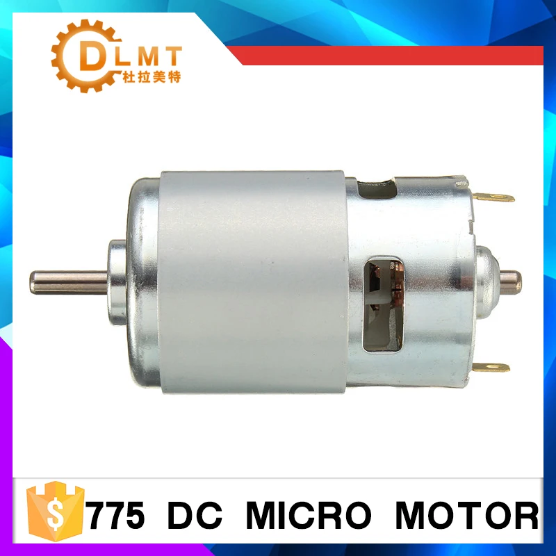 

775 DC Motor DC 12V-36V 3500--9000 Electronic Component Motor RPM Ball Bearing Large Torque High Power Low Noise