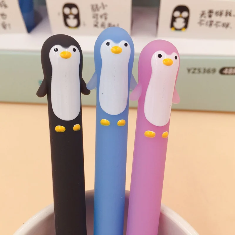 1 Chiếc Hoạt Hình Dễ Thương Chim Cánh Cụt Silicone Gel Trường Kawaii Ký Bút Viết Dụng Cụ Học Sinh Sinh Viên Văn Phòng Phẩm Quà Tặng Vật Dụng Văn Phòng|Bút Gel| - AliExpress