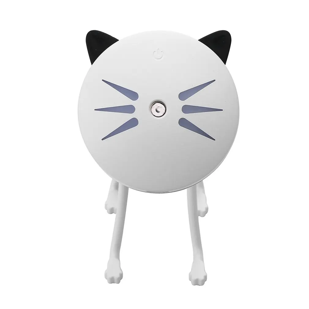 

25ml/h Ultrasonic Mini Cat Shape USB Air Humidifier Diffuser Mist Sprayer For Office Home Car LED Night Light Purifier Atomizer