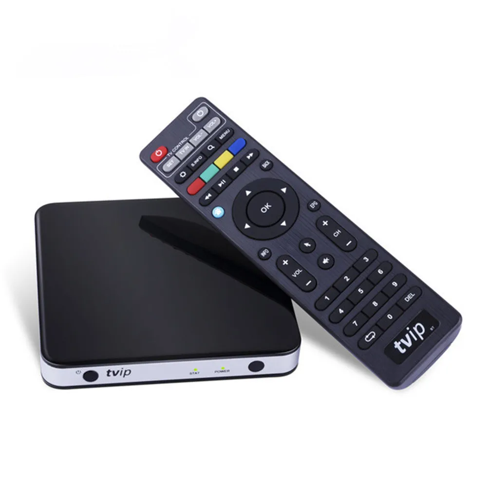 10 шт. TVIP 605 Смарт ТВ бокс 2 4 ГГц Wifi Супер чистая двойная ОС Linux Android 6 0 H. 265 1920x1080