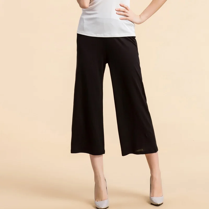 

Wholesale Summer Women Real Silk Harem Pants Mid Waist Loose Casual Nine Pants Women Slacks Comfortable Female Plus Pants 7011