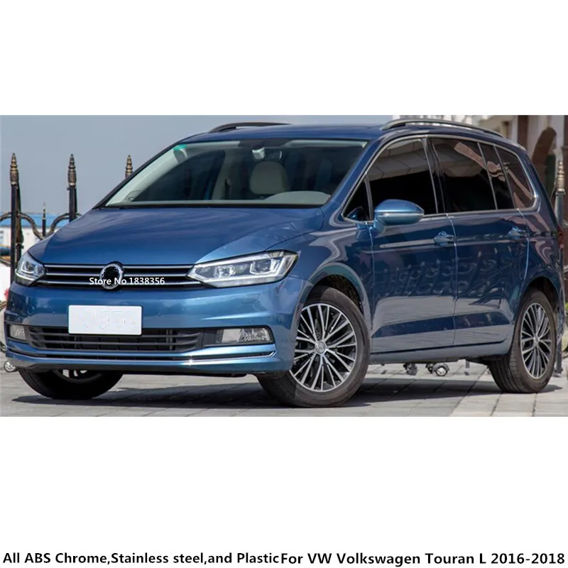 Для VW Volkswagen Touran L 2016 2017 2018 2019 Stick задняя дверь из нержавеющей стали Рамка пластина
