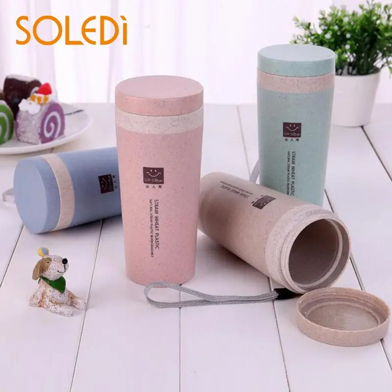 Wheat Straw Plastic Coffee Cups Travel Coffee Mug With Lid Travel Easy Go Cup Portable for Outdoor Camping Hiking Picnic Wheat Straw Plastic Coffee Cups Travel Coffee Mug With Lid Travel Easy Go Cup Portable for Outdoor Camping Hiking Picnic