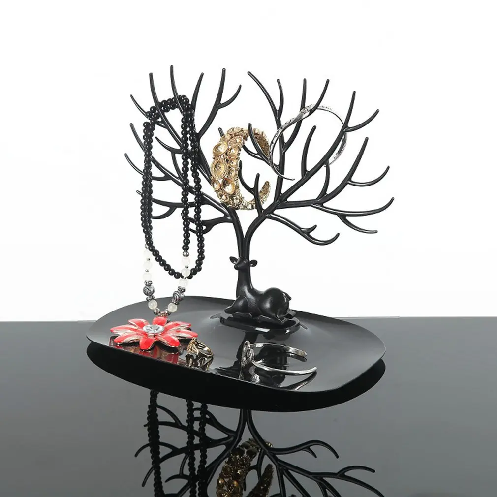 Jwelry Organizer Necklace Earring Deer Stand Display Holder Show Rack Display Jewelry Organizer Key Charms Holder Rack