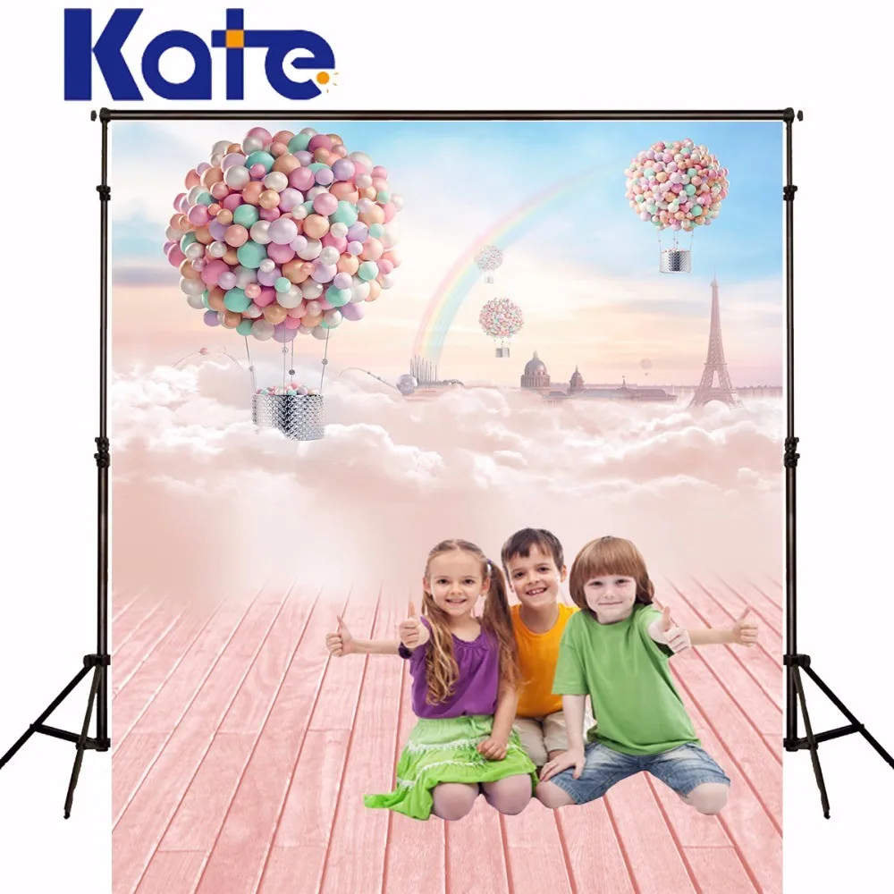 Кейт Лето мечта красочные Шарики фотография Фоны деревянный пол Камера fotografica Радуга Фото фоны для детей