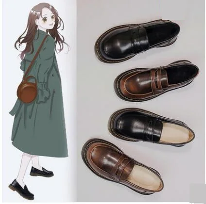 

High-Q Japan Anime Female Japan Anime Shoes Cos Lolita Preppy School Girls Student Daily Uniform Shoes Costumes Shoe