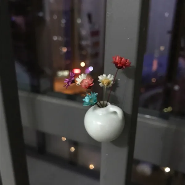 Little mini ceramics vases cute flower vases fridge magnets - Buyers Show 14