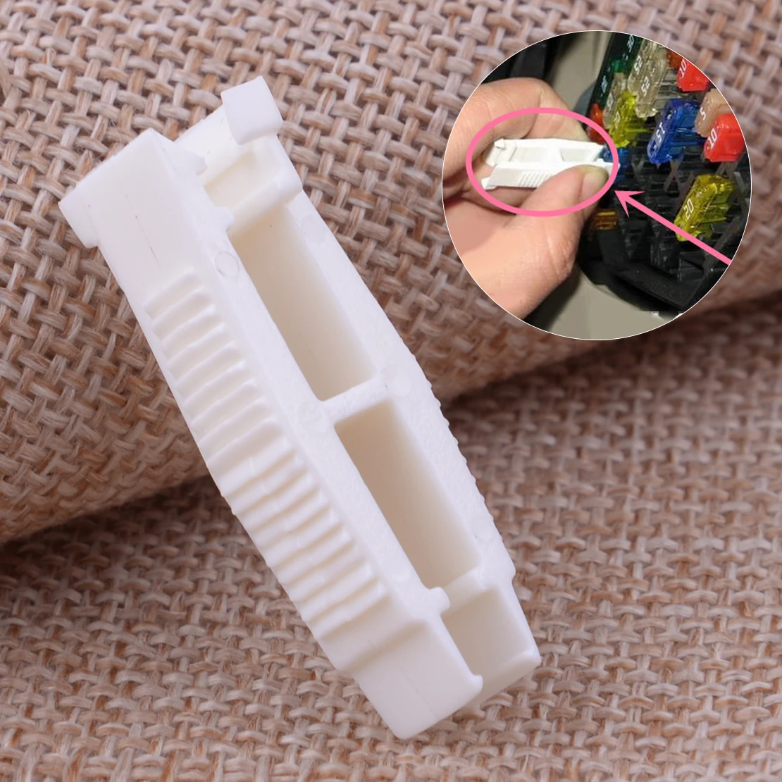 

CITALL Fuse Relay Puller Removal Assembly Tool White Fit For VW Passat Golf Audi Skoda Europe Fabia 8D0941802