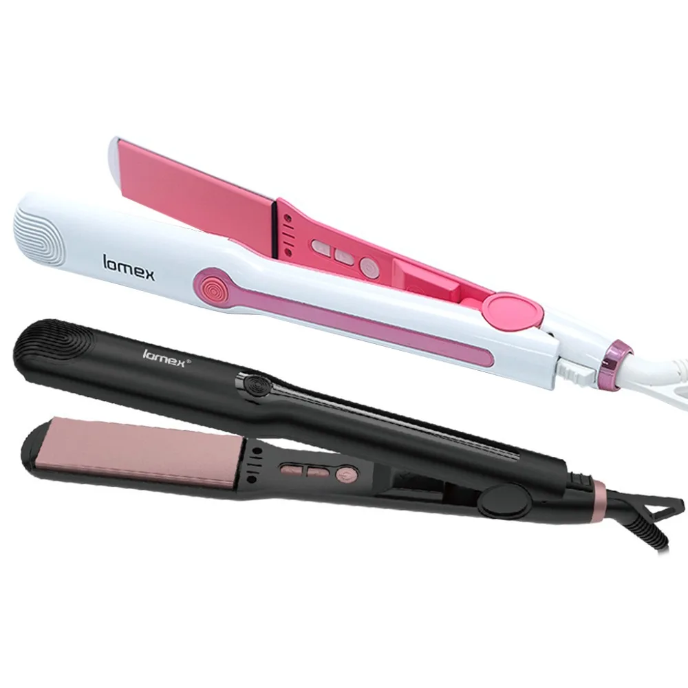 

2 in 1 Hair Curler Straightener Flat Curling Iron Ceramic Tourmaline Ionic Adjustable Temperature Anti-Scald Styling Tool Home