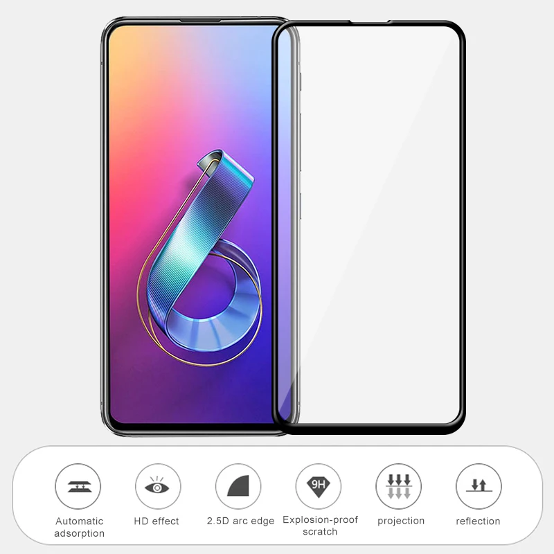 2.5D 9H Премиум Закаленное стекло для Asus Zenfone 6 6Z ZS630KL полное покрытие протектор экрана Защитная пленка для Asus Zenfone 6