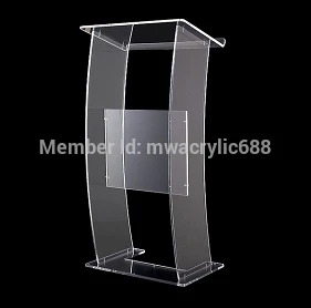 

Free Shipping Modern Design Cheap Transparent Clear Acrylic Lectern podim
