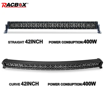 

5D 400W 42'' New Offroad Working Lamp Floor Spot Combo Beam Straight Curved 24V 12V LED Lamp For Auto Car Tractor ATV SUV MPV