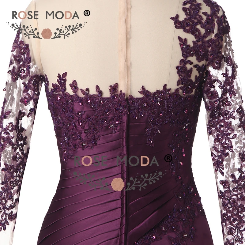 purple evening dressf