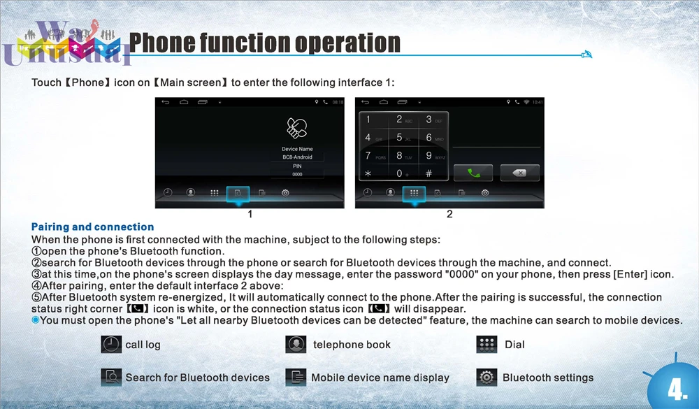 Clearance WANUSUAL 7" Octa Core 32G Android 9.0 GPS Navigation For BMW MINI 2014 2015 2016 2017 2018 Radio Player with Bluetooth WIFI Maps 22