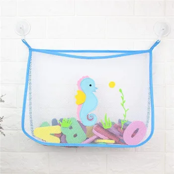 

Bath Toy Hanging Toy Storage Basket Baby Bathroom Washing Bathing Hanging Container Mesh Net Kids Toys Organizer