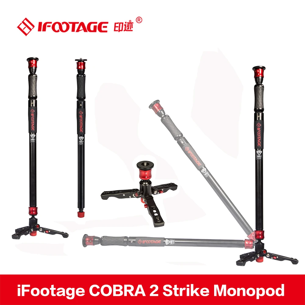  iFootage COBRA 2 Strike camera Monopod 8kg bear Portable DSLR Video Monopod with table tripod leg f