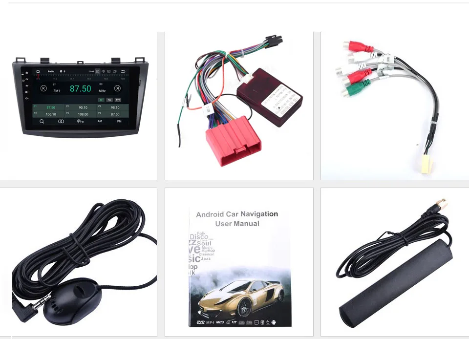 Best MARUBOX 4GB RAM Double Din Android 8 Car Radio For MAZDA 3 2010 2009-2013 9" GPS Navigation Central Multimedia Player 9A702PX5 17