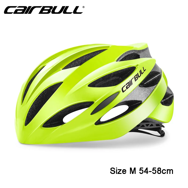 CAIRBULL велосипедные шлемы Mtb дорожный шлем для мужчин и женщин EPS+ PC сверхлегкие шлемы Capacete da bicicleta велосипедный шлем 54-62 см - Цвет: Green M