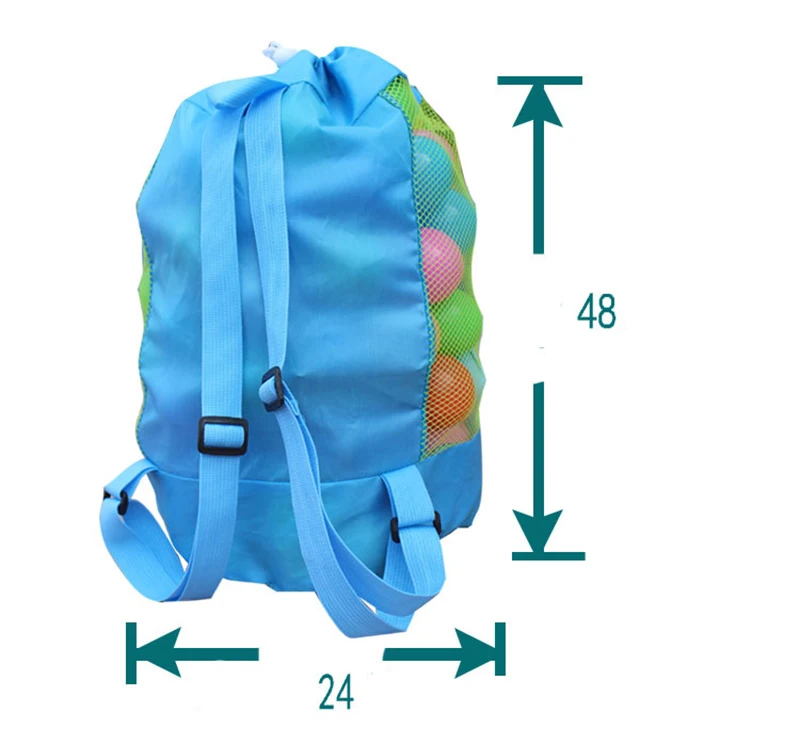 Модная Складная пляжная сумка-тоут, Сетчатая Сумка для путешествий, детская игрушка, органайзер для мелочей, сетчатый рюкзак для хранения на шнурке