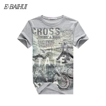 E BAIHUI Summer Men Cotton Clothing Dsq T shirtS Camisetas t shirt Fitness tops TeeS Skateboard