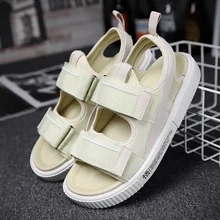 Мужские сандалии; удобные мужские сандалии на платформе; дышащие сандалии; стильные мужские пляжные сандалии без застежки; повседневные лоферы