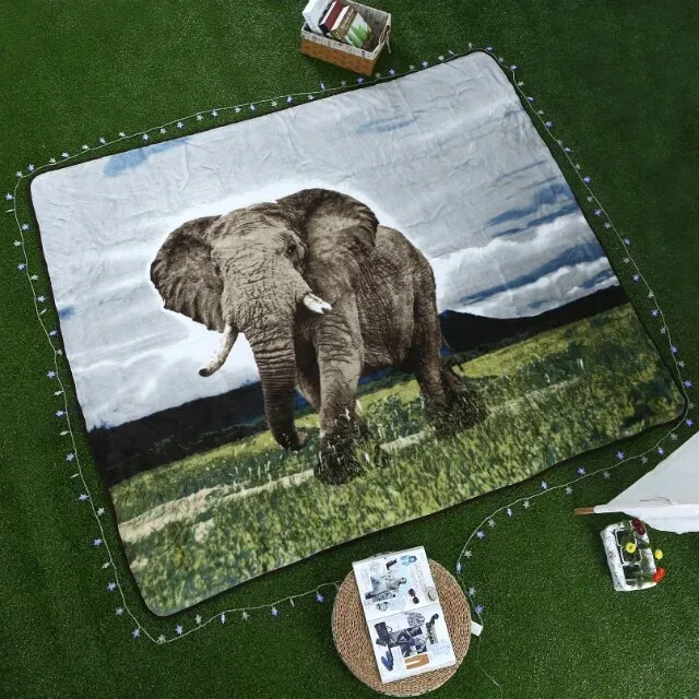 KING Size Adult One Layer RASCHEL BLANKET Comfortable Thermal Blanket Soft Blankets For Beds Travel Sofa Bed Blanket 200*240 CM