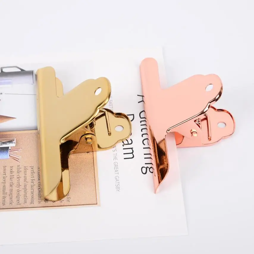 

Bag Clip Golden Stainless Steel Air Tight Bag Clip Perfect For Kitchen &Office 3.19